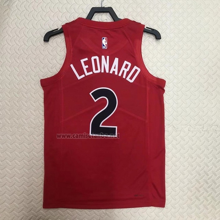 Camiseta Toronto Raptors Kawhi Leonard #2 Icon 2022-23 Rojo